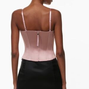 Aritzia corset top size 4 (dazzle satin bustier)